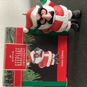 Santa Schnoz ornament
